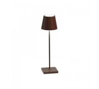 ZAFFERANO set de 3 lampes de table POLDINA (Corten - Aluminium peint et polycarbonate)