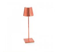 ZAFFERANO set de 3 lampes de table POLDINA (Feuille de cuivre - Aluminium peint et polycarbonate)