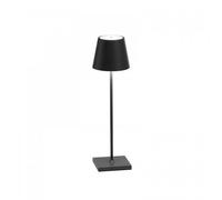 ZAFFERANO set de 3 lampes de table POLDINA (Gris foncé - Aluminium peint et polycarbonate)