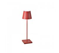 ZAFFERANO set de 3 lampes de table POLDINA (Rouge - Aluminium peint et polycarbonate)