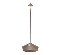 ZAFFERANO set de 3 lampes de table pour l'extérieur PINA (Corten - Aluminium peint et polycarbonate)