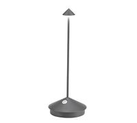 ZAFFERANO set de 3 lampes de table pour l'extérieur PINA (Gris foncé - Aluminium peint et polycarbonate)