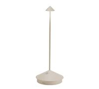 ZAFFERANO set de 3 lampes de table pour l'extérieur PINA (Sable - Aluminium peint et polycarbonate)