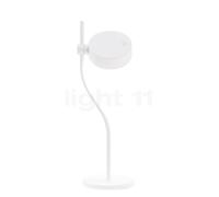 Zafferano Super O Batterie lampe de table LED blanc mat