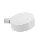 Zafferano Super O Lampe rechargeable LED avec Support mural fixe blanc mat Ce luminaire comporte des modules à LED prémontés de classes énergétiques A A++, A+, A