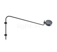 Zafferano Super O Lampe rechargeable LED avec Support mural pivotant noir mat Ce luminaire comporte des modules à LED prémontés de classes énergétiques A A++, A+, A