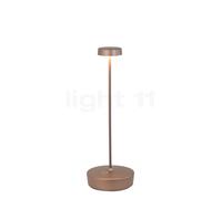 Zafferano Swap Lampe rechargeable LED bronze mat - 29 cm