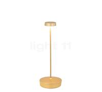 Zafferano Swap Lampe rechargeable LED doré mat - 29 cm