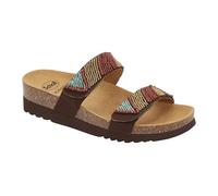 ZAFIRAH 4.0 Canvas+Beads Brown/Multi