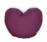 Zafu coeur prune (coton oekotex-kapok)