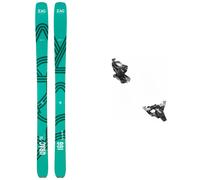 Zag - Fixations de ski freerando - Pack Ubac 95 Lady 2026 - Vert Vert 166 cm,158 cm,173 cm,178 cm,185 cm