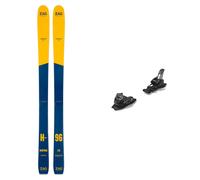 Zag - Fixations de ski freeride/freestyle - Pack Harfang 96 2026 - Bleu Bleu 170 cm,176 cm,182 cm,188 cm