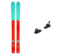 Zag - Fixations de ski freeride/freestyle - Pack Harfang 96 Lady 2026 - Rouge Rouge 156 cm,164 cm,170 cm