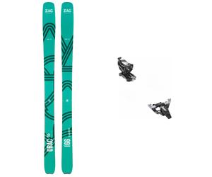 Zag - Packs skis de randonnée - Skis de randonnée - Pack Ubac 95 Lady 2026 pour Femme en Bois - Vert Vert 173 cm,166 cm,158 cm