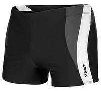 Zagano Maillot de Bain Homme Moulant avec Cordon de Serrage, Garçon, Noir Gris Blanc 3XL