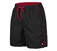 Zagano Maillot de Bain, Short de Bain Homme, Boardshort pour Homme avec Cordon de Serrage, Maillot de Bain Homme, Short de Sport, Maillot de Bain Homme Long Short L, Noir, fabriqué en UE