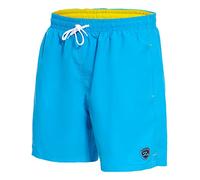 Zagano Short de bain pour homme à séchage rapide Short de bain court pour homme Short de bain long Taille S à 6XL Fabriqué dans l'UE, Bleu clair - Version longue, 6XL