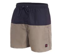 Zagano - Short de bain pour homme - Avec cordon de serrage - Taille XXXL - Noir - Fabriqué dans l'UE, Noir/olive, M