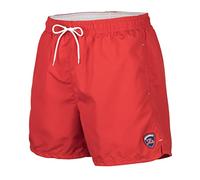 Zagano Shorts de Bain Homme Block Swim Shorts Bain Homme Short de Bain Séchage Rapide pour Piscine Natation Rouge L