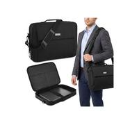 ZAGATTO Sacoche RIGIDE pour ORDINATEUR PORTABLE 15,6 pouces, sac NOIR À BANDOULIÈRE, étui LÉGER à fermeture éclair Taille unique