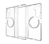 ZAGG Bridgetown Coque pour Samsung Galaxy Z Fold6, résistante aux Chocs, Protection Contre Les Chutes de 3 m, légère, Pliable avec graphène (Blanc)