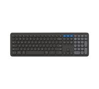 ZAGG Clavier Pro 17 pouces sans fil, multi-couplage, pleine taille, chargement via USB Type-C et sans fil avec Qi, batterie durable, pour Windows, macOS, iOS, ChromeOS et Android (charbon)