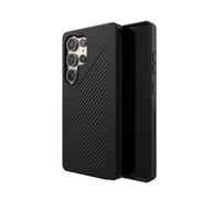 ZAGG Coque de Luxe renforcée en graphène pour Samsung Galaxy S25 Ultra [6,8 Pouces], Compatible avec Chargeur sans Fil, Design Fin et léger, Prise en Main sûre, Coque arrière Antichoc (Noir)