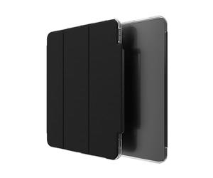 ZAGG Crystal Palace Étui Folio Renforcé Graphène avec Fonction Stand pour iPad Pro 13 [2024] [13 Pouces], Anti-jaunissement, Rangement des Crayons, Antichoc Tablette Folio Cover (Transparent)