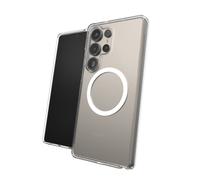 ZAGG Crystal Palace Snap Coque renforcée au Graphène pour Samsung Galaxy S25 Ultra [6,8 Pouces], Compatible MagSafe, Anti-jaunissement, résistant aux Rayures, Coque arrière Antichoc (Transparent)