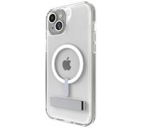 ZAGG Crystal Palace Snap KS Coque arrière renforcée en graphène avec béquille pour iPhone 14 Plus et iPhone 15 Plus [6,7", Compatible MagSafe, Anti-jaunissement, Antichoc (Transparent)