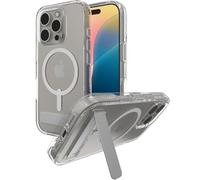 ZAGG Crystal Palace Snap KS renforcée au graphène avec Kickstand - béquille intégrée pour iPhone 16 Pro [6.3-Pouces], Compatible MagSafe, Anti-jaunissement, Anti-Chocs (Transparent)