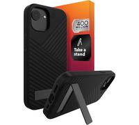 ZAGG Denali - Coque à clipser avec béquille pour iPhone 16e/15/14/4 - Protection contre les chutes, magnétique, infusé de graphène, compatible avec la recharge sans fil, design robuste double couche