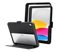ZAGG Denali Étui pour iPad 10,9" (Gen 10)/iPad 11" (A16), noir | Ultra-durable, respectueux de l'environnement, résistant aux chutes avec protecteur d'écran à clipser et support d'angle