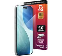 ZAGG Glass Elite Film de protection d'écran pour iPhone 17-5X en verre trempé plus résistant, technologie ClearPrint pour une clarté sans taches, sensation lisse, couverture complète, protection