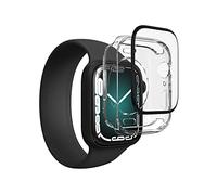 ZAGG Invisbleshield Glass Fusion 360 Protection d'écran pour Apple Watch Series 7 et Series 8 (45 mm) - Verre hybride - Transparent