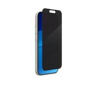 ZAGG InvisibleShield Privacy 360 Protection d'écran en verre pour iPhone 16/15 - Filtre de confidentialité 4 voies, 5 fois plus résistant avec bords renforcés, surface résistante aux rayures et aux