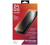 ZAGG InvisibleShield XTR3 Protecteur d'écran en verre pour iPhone 15 Pro Max - Filtration de la lumière bleue, surface 10 fois plus résistante aux rayures et aux taches, protection bord à bord