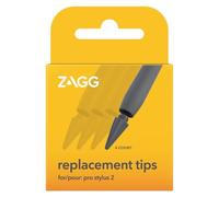 ZAGG Lot de 4 Stylets Pro Stylus 2 pour iPad, Pointes de Rechange, iPad post-2018, Gris