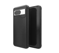 ZAGG Luxe Coque de Protection Compatible avec Google Pixel 8, Durable, antimicrobien, graphène, léger, Flexible, Noir