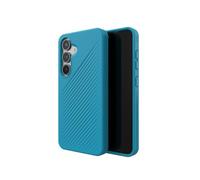 ZAGG Luxe Coque renforcée au Graphène pour Samsung Galaxy S25 [6,2 Pouces], Compatible Chargeur sans Fil, Design Fin et léger, Prise en Main sécurisée, Coque arrière Antichoc (Bleu rivière)