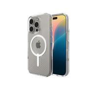 ZAGG Luxe Snap Coque renforcée au graphène pour iPhone 16 Pro [6.3-Pouces], Compatible MagSafe, Design Fin et Confortable, Coque arrière de téléphone Antichoc (Transparent)