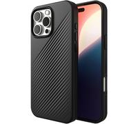 ZAGG Luxe Snap Coque renforcée au graphène pour iPhone 16 Pro Max [6.9-Pouces], Compatible MagSafe, Design Fin et Confortable, Coque arrière de téléphone Antichoc (Noir)