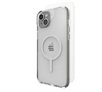 ZAGG Luxe Snap Ensemble Coque de Protection et écran en Verre pour iPhone 15 Plus/14 Plus, Design Fin, Protection Contre Les Chutes de 3 m, graphène, texturé, Transparent