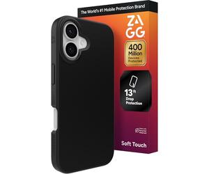 ZAGG Manhattan Snap Coque de téléphone pour iPhone 17, protection contre les chutes, 13ft / 4 m, silicone doux au toucher, fine et légère, surface lisse et prise en main antidérapante, compatible avec