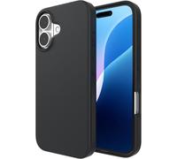 ZAGG Manhattan Snap Coque renforcée au graphène pour iPhone 16 [6.1-Pouces], Compatible MagSafe, Design Fin et Souple, Grip sécurisé, Coque arrière de téléphone résistante aux Chocs (Noir)