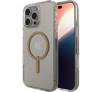 ZAGG Milan Snap Coque en Graphène pour iPhone 16 Pro Max [6.9 Pouces], Compatible MagSafe, Anti-jaunissement, Design Mince, Prise en Main sécurisée, Tendance, Coque Anti-Choc (Paillettes dorées)