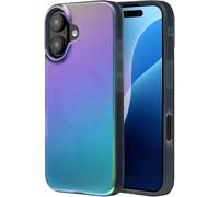 ZAGG Milan Snap Coque Renforcée en Graphène pour iPhone 16 [6.1 Pouces], Compatible MagSafe, Anti-jaunissement, Prise en Main sécurisée, Coque de téléphone à la Mode, Anti-Choc (Raven Feather)