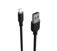 ZAGG mophie chargestream câble de chargement USB-A vers câble Lightning 2 mètres, charge rapide, robuste, tressé, Noir