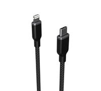 ZAGG mophie chargestream câble de chargement USB-C vers Lightning câble 3 mètres, charge rapide, robuste, tressé, Noir