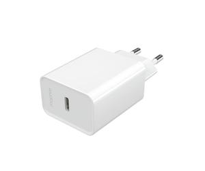 ZAGG mophie Essentials Chargeur Rapide USB-C 20 W 1 Port, Adaptateur Mural Power Delivery PD EU pour iPhone, Samsung, iPad, MacBook et Plus - Optimisé pour MagSafe, Design Compact (Blanc)